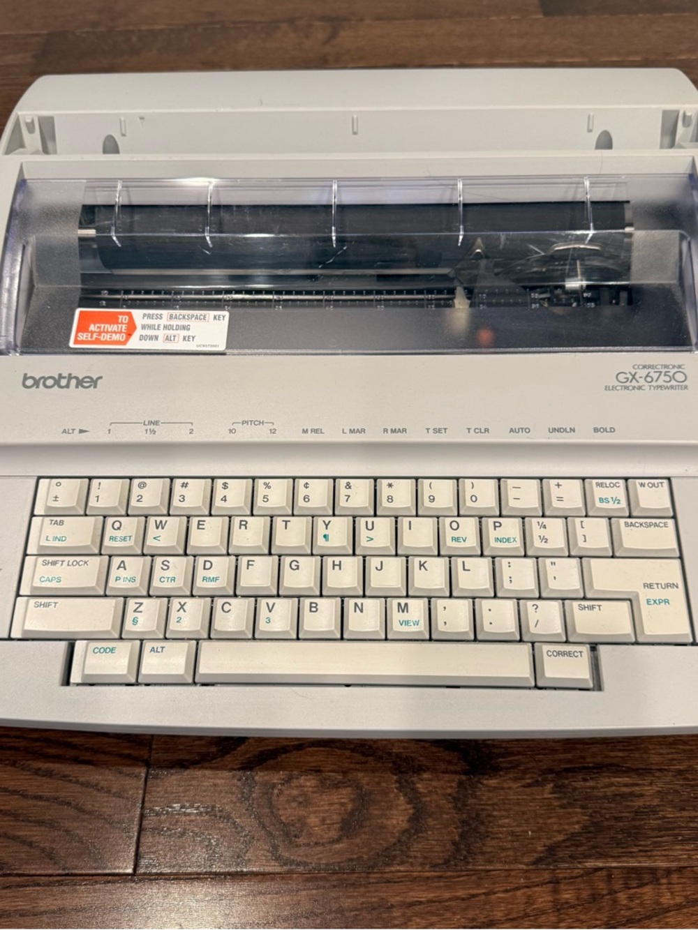 Brother GX-6750 Correctronic Electronic Typewriter Tested Working